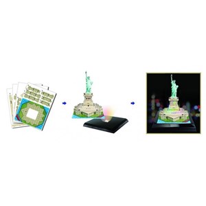 Cubic Fun (L505H) - "Statue of Liberty + LED" - 37 piezas
