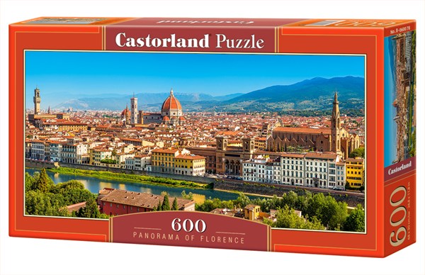 Castorland (B-060078) - "Panorama of Florence" - 600 piezas