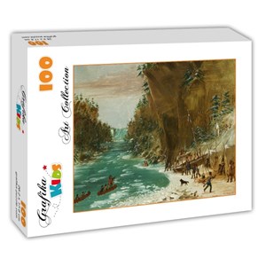 Grafika Kids (01497) - "The Expedition Encamped below the Falls of Niagara. January 20, 1679, 1847-1848" - 100 piezas