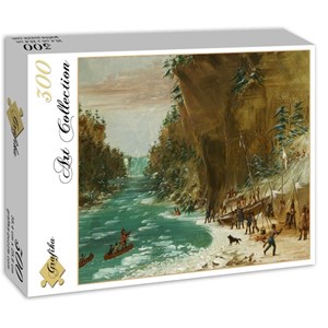 Grafika (02226) - George Catlin: "The Expedition Encamped below the Falls of Niagara. January 20, 1679, 1847-1848" - 300 piezas