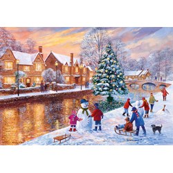Gibsons (G3088) - Terry Harrison: "Bourton at Christmas" - 500 piezas