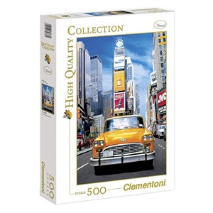 Clementoni (30338) - "Taxi in Times Square" - 500 piezas
