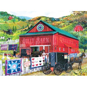 SunsOut (28785) - Tom Wood: "Stopping at the Quilt Barn" - 1000 piezas