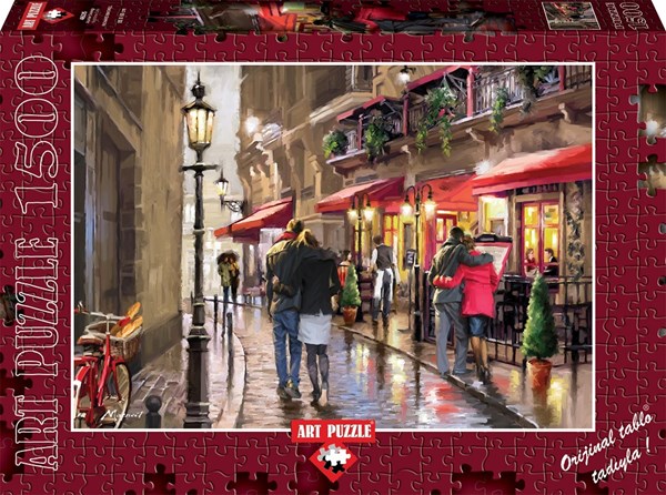 Art Puzzle (4635) - Richard Macneil: "Night Time Cafe" - 1500 piezas