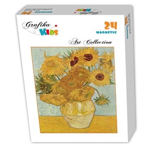 Grafika Kids (00208) - Vincent van Gogh: "Vase with 12 sunflowers, 1888" - 24 piezas