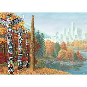 Ravensburger (19625) - "When 2 Worlds Collide" - 1000 piezas