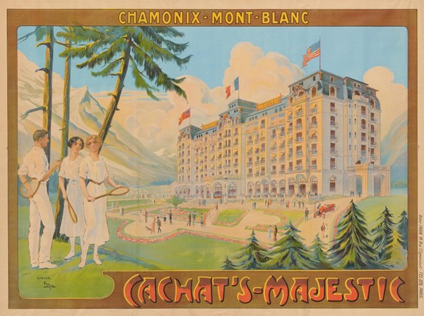 Grafika (00576) - "Affiche Cachat's Majestic, Chamonix, 1910" - 2000 piezas