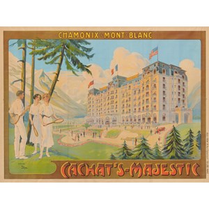 Grafika (00576) - "Affiche Cachat's Majestic, Chamonix, 1910" - 2000 piezas