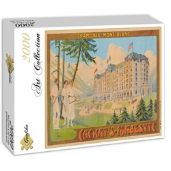 Grafika (00576) - "Affiche Cachat's Majestic, Chamonix, 1910" - 2000 piezas