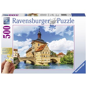 Ravensburger (13651) - "Rathaus, Bamberg" - 500 piezas