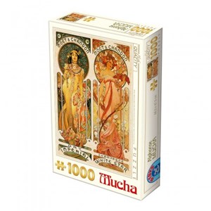 D-Toys (66930-MU05) - Alphonse Mucha: "Moet and Chandon, Cremant Imperial" - 1000 piezas