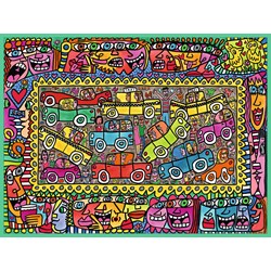 Ravensburger (16356) - James Rizzi: "We are on our way to your party" - 1500 piezas