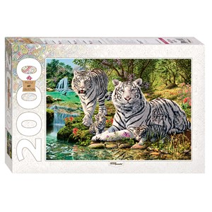 Step Puzzle (84034) - "How many Tigers?" - 2000 piezas
