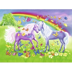 Ravensburger (09193) - "Rainbow Horses" - 24 piezas