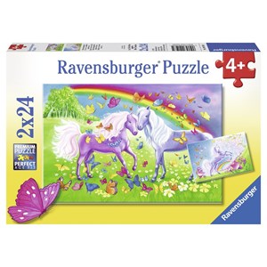 Ravensburger (09193) - "Rainbow Horses" - 24 piezas