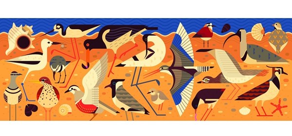 Djeco (07648) - "Birds" - 1000 piezas