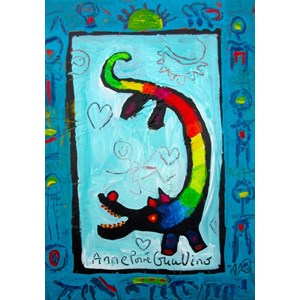 Grafika (02446) - Anne Poire, Patrick Guallino: "Loup Heureux" - 1000 piezas