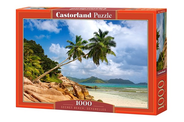 Castorland (C-103713) - "Secret Beach, Seychelles" - 1000 piezas