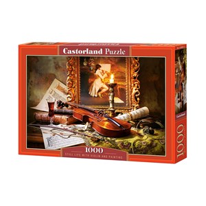 Castorland (C-103621) - "Still Life with Violin and Painting" - 1000 piezas