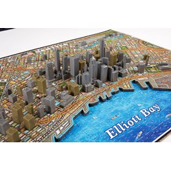 4D Cityscape (40084) - "Seattle" - 1100 piezas
