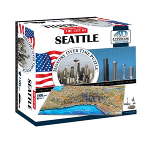 4D Cityscape (40084) - "Seattle" - 1100 piezas
