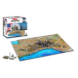 4D Cityscape (40084) - "Seattle" - 1100 piezas