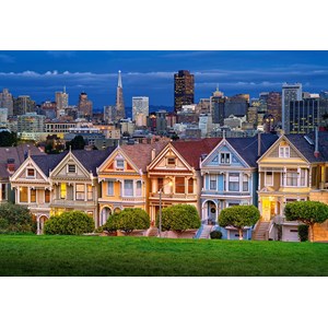 Castorland (C-103751) - "Painted Ladies, San Francisco" - 1000 piezas