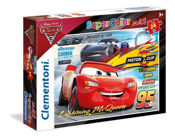 Clementoni (24489) - "Cars 3" - 24 piezas