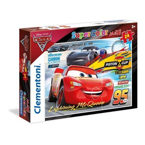 Clementoni (24489) - "Cars 3" - 24 piezas