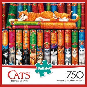 Buffalo Games (17083) - "Library of Cats" - 750 piezas
