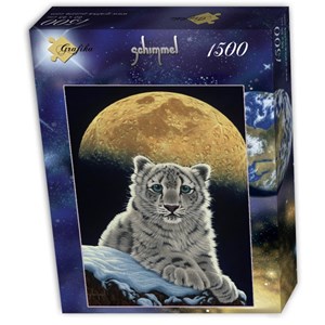 Grafika (T-00411) - Schim Schimmel, William Schimmel: "Moon Leopard" - 1500 piezas