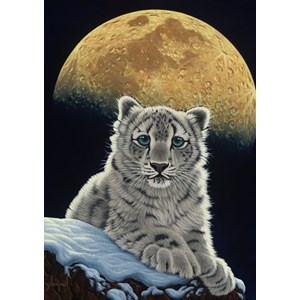 Grafika (T-00411) - Schim Schimmel, William Schimmel: "Moon Leopard" - 1500 piezas
