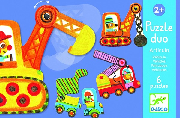 Djeco (08170) - "Duo, Articulo Vehicle" - 2 piezas