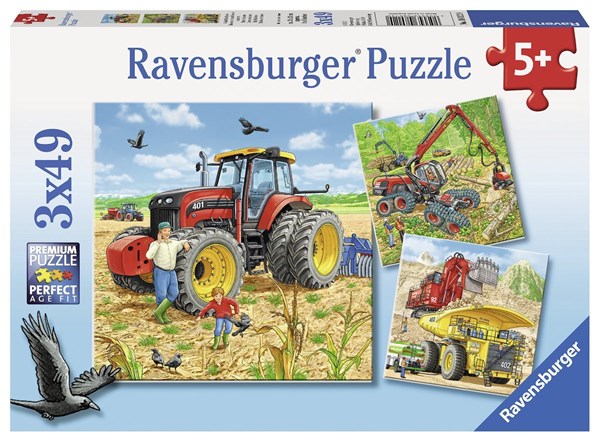 Ravensburger (08012) - "Large Machines" - 49 piezas