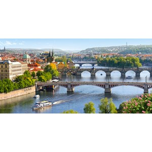 Castorland (C-400096) - "Vltava bridge, Praga" - 4000 piezas