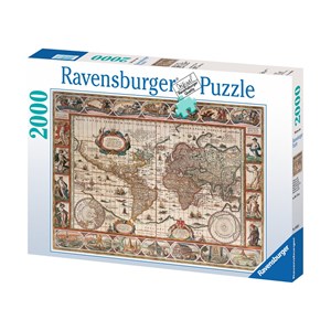Ravensburger (16633) - "Ancient World Map" - 2000 piezas