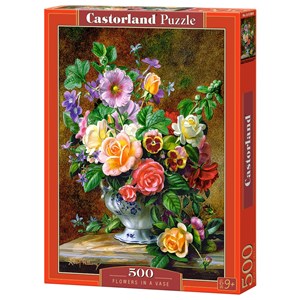 Castorland (B-52868) - "Flowers in a Vase" - 500 piezas