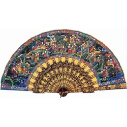 Puzzle Michele Wilson (P117-350) - "Chinese Fan, One Hundred Faces" - 350 piezas