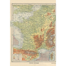 Grafika Kids (00415) - "Map of France, Larousse, 1925" - 100 piezas