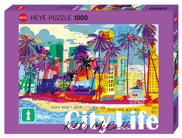 Heye (29802) - "I love Miami!" - 1000 piezas