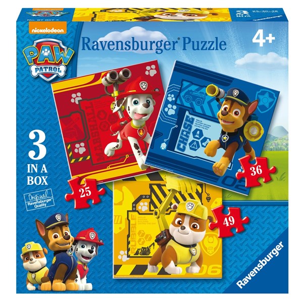Ravensburger (07057) - "Paw Patrol" - 25 36 49 piezas