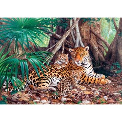 Castorland (C-300280) - "Jaguars in the Forest" - 3000 piezas