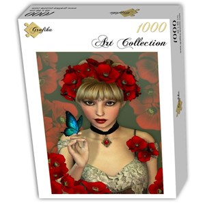 Grafika (T-00093) - "The Woman and the Butterfly" - 1000 piezas