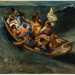 Grafika (00777) - Eugene Delacroix: "Christ on the Sea of Galilee, 1841" - 1500 piezas