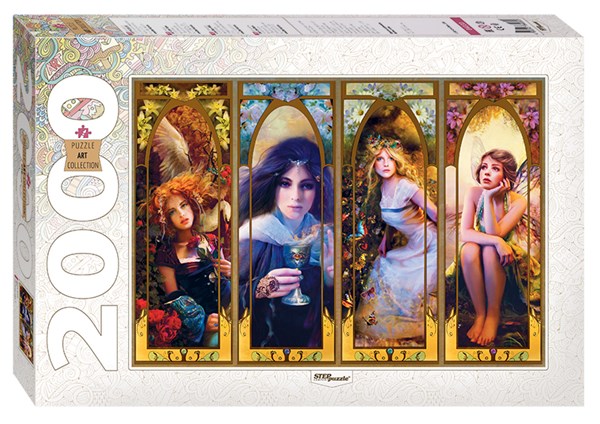 Step Puzzle (84030) - Bente Schlick: "Fairies" - 2000 piezas