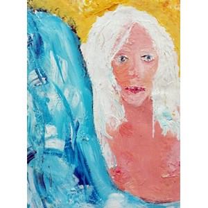 Grafika (02104) - "Girl with White Hair" - 2000 piezas