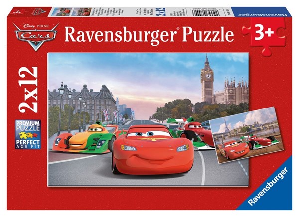 Ravensburger (07554) - "Cars in Paris and in London" - 12 piezas