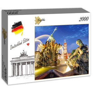 Grafika (02501) - "Berlin, Alexanderplatz und Rotes Rathaus" - 2000 piezas