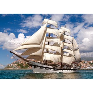 Castorland (B-52851) - "Tall Ship Leaving Harbour" - 500 piezas