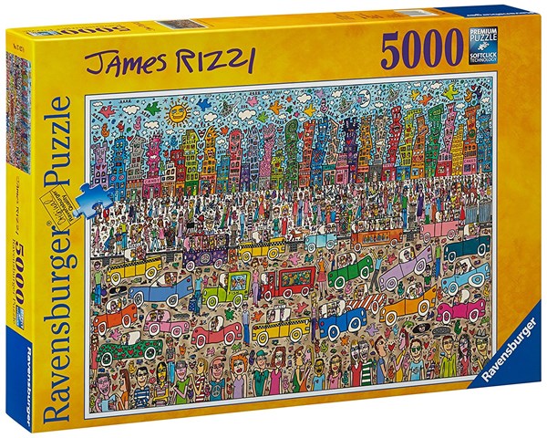 Ravensburger (17427) - James Rizzi: "Nothing is as Pretty as a Rizzi City" - 5000 piezas